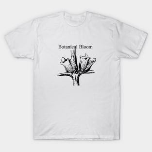 Flower Botanical Bloom Vintage Minimalist Art T-Shirt